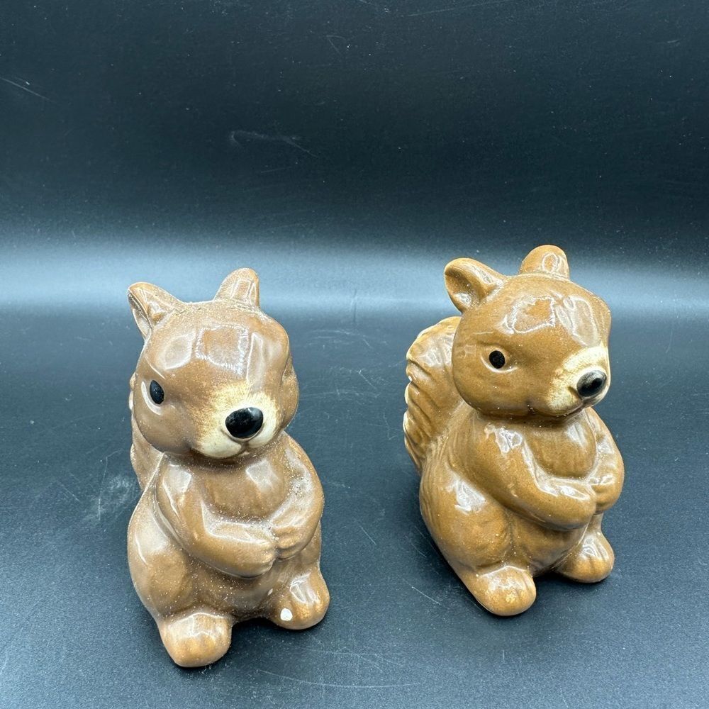 🐿️Vintage salt and pepper squirrel
